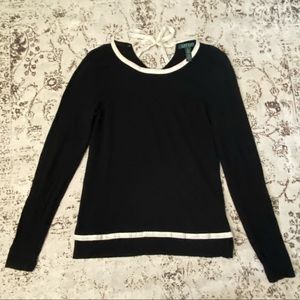 Lauren Ralph Lauren Black Long Sleeve Top
